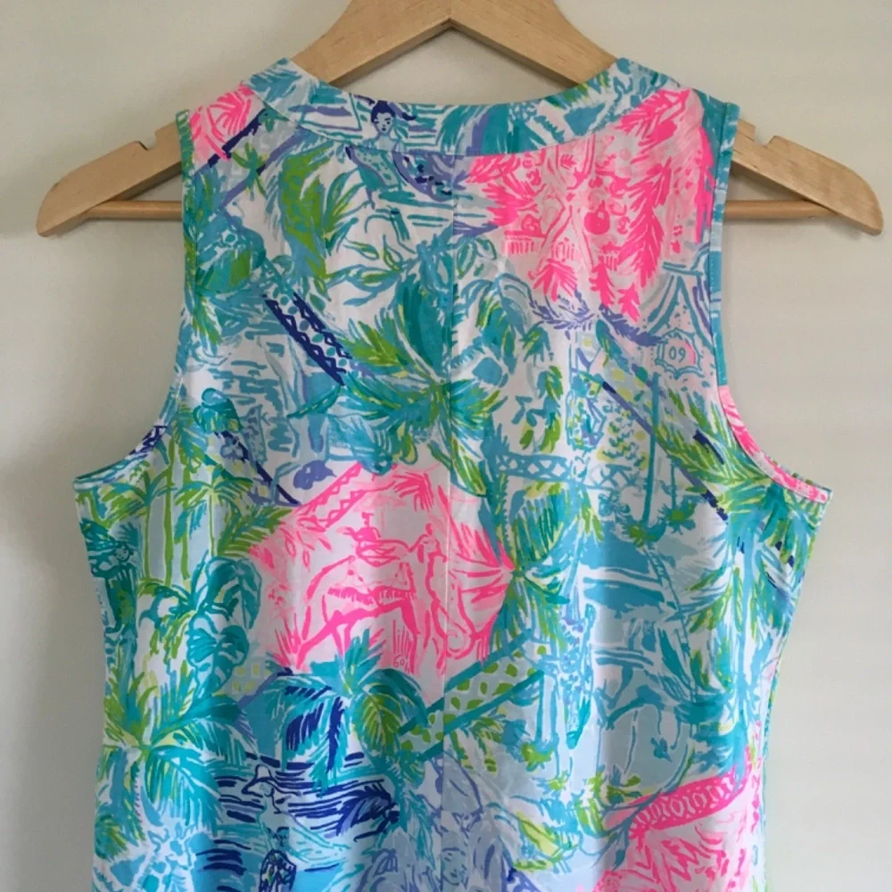 Lilly Pulitzer Bohemian Queen Amina Swing Dress Sz S Pima Cotton Hard To Find - Picture 9 of 16